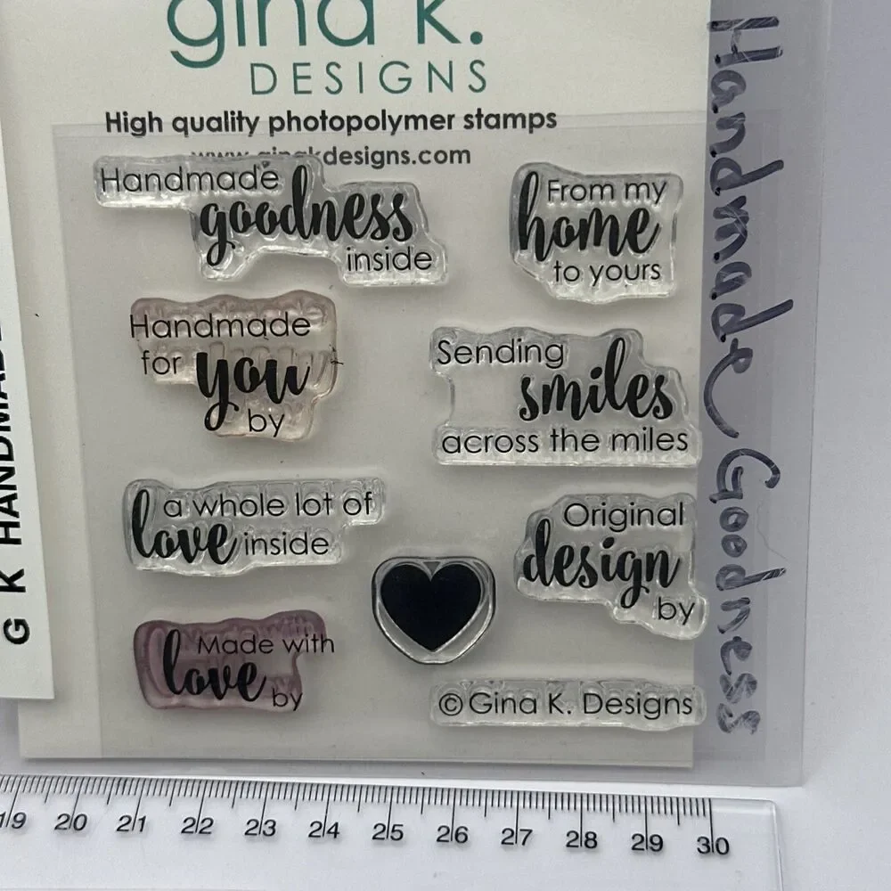 Gina K Designs Mini 4x4 photopolymer stamp sets lot Handmade goodness botanicals